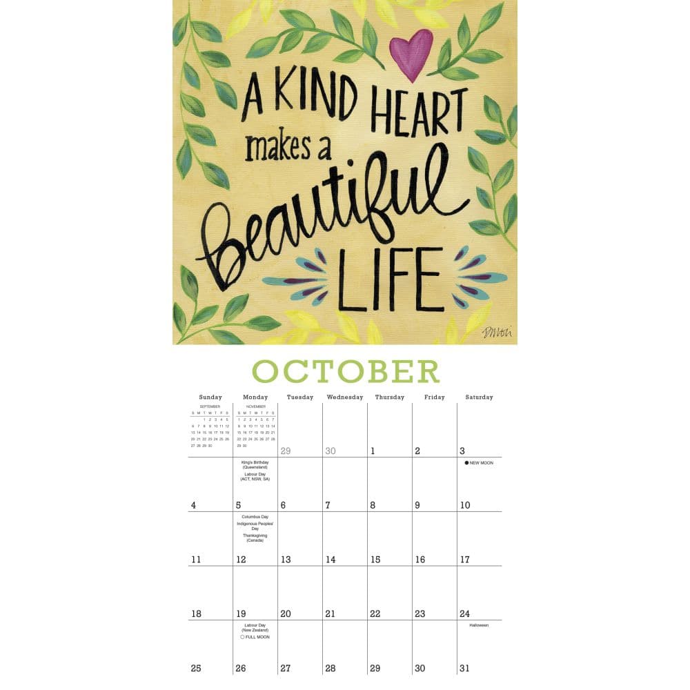 Year of Hope and Inspiration 2026 Mini Wall Calendar Third Alternate Image