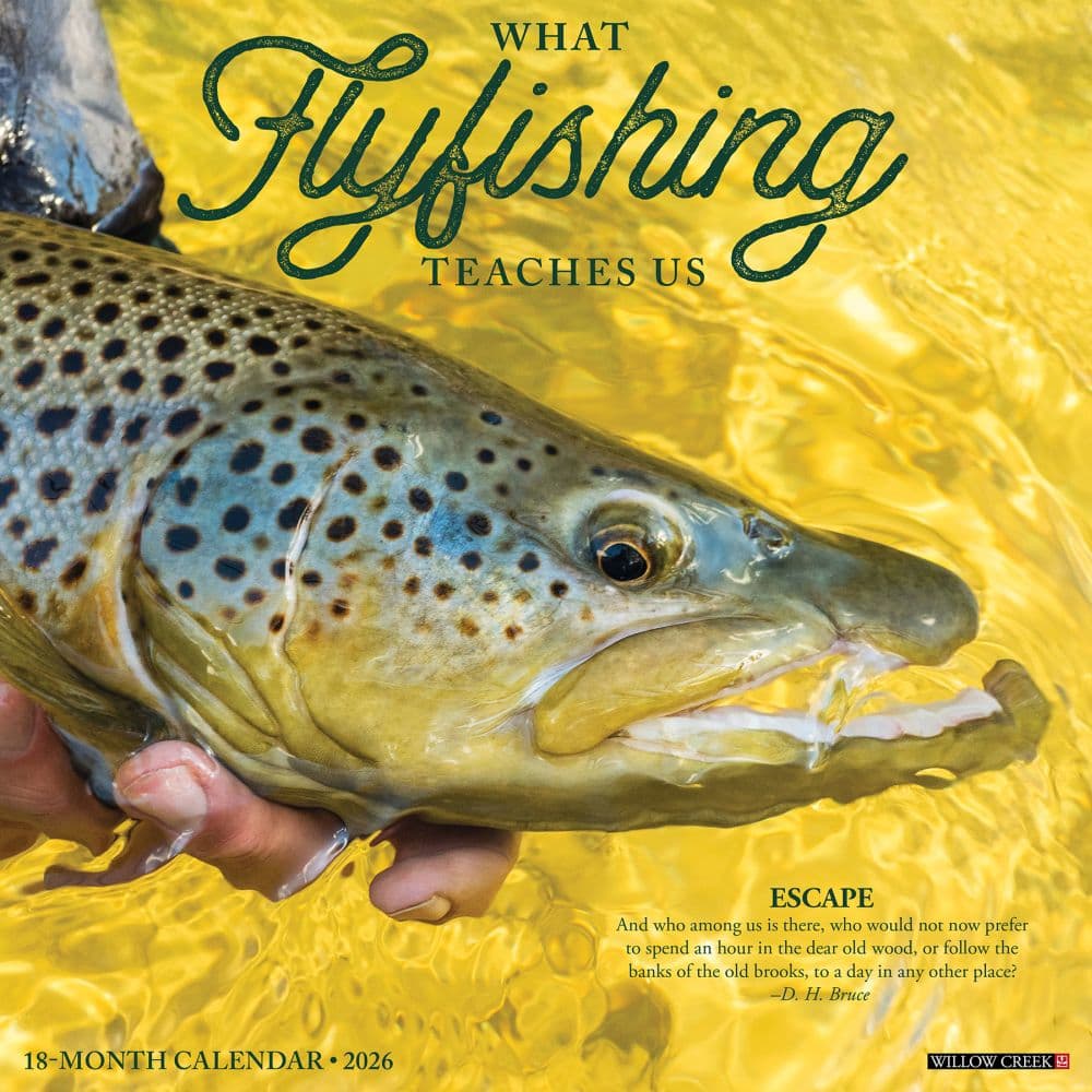 Fish Fly Fish Teach Us 2026 Wall Calendar Main Image