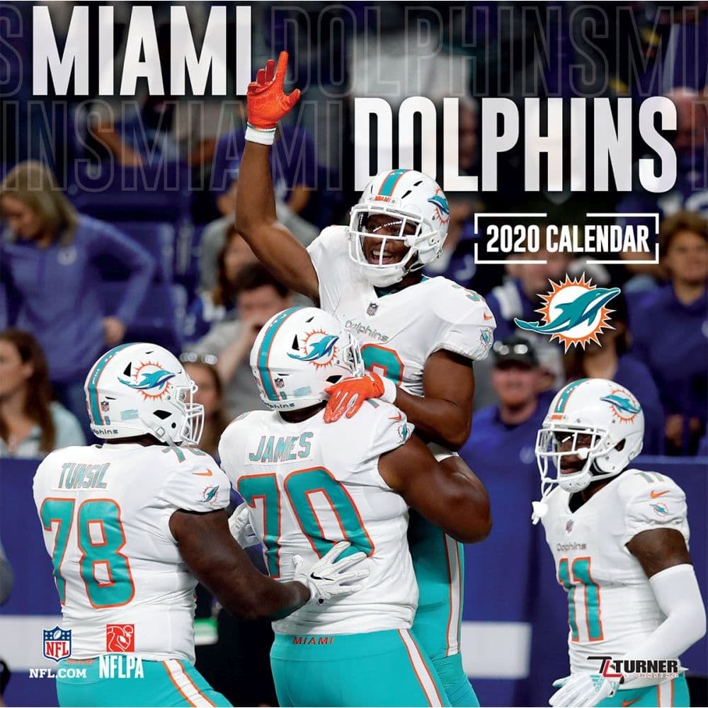 Miami Dolphins Wall Calendar