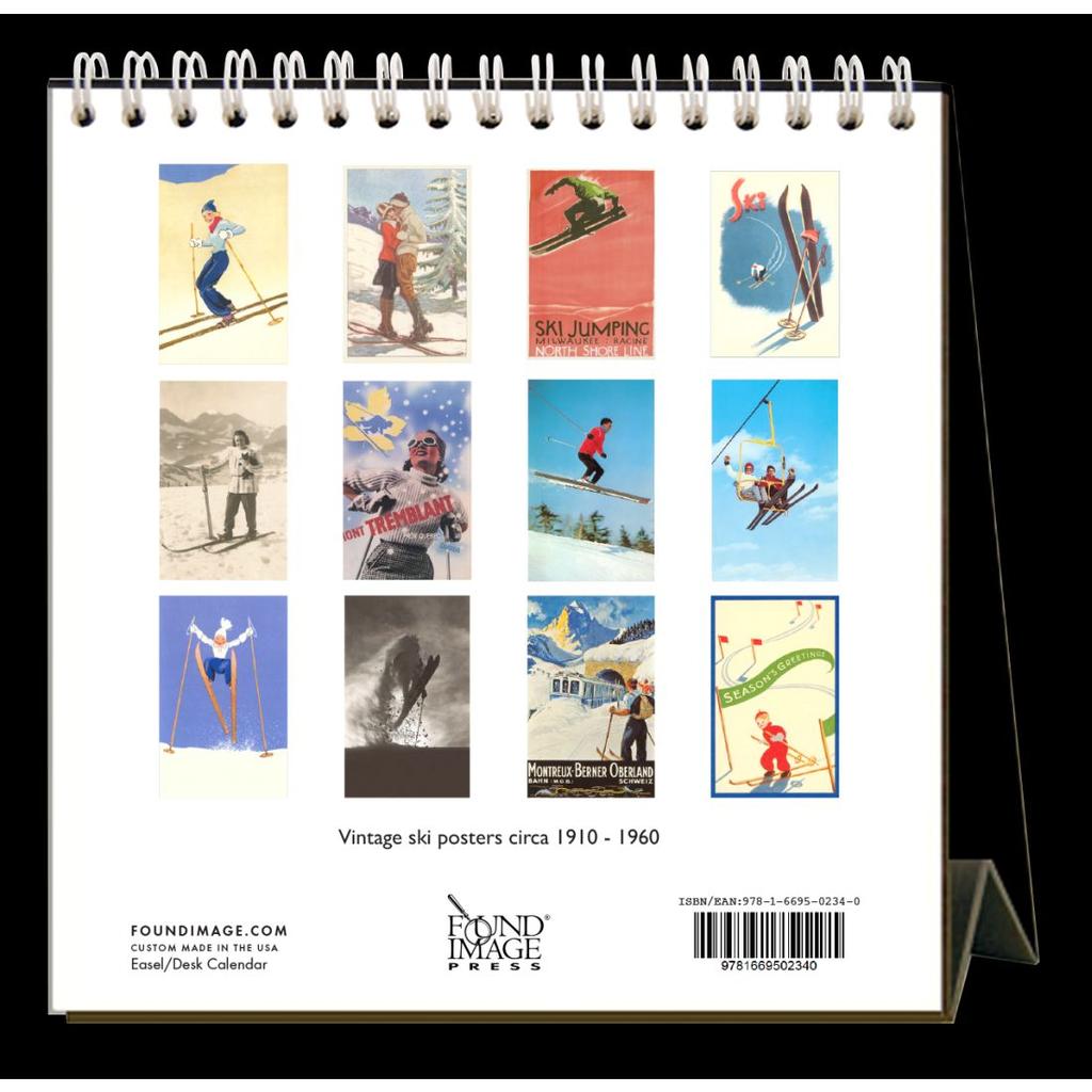 Skiing 2024 Easel Desk Calendar First Alternate Image width=&quot;1000&quot; height=&quot;1000&quot;