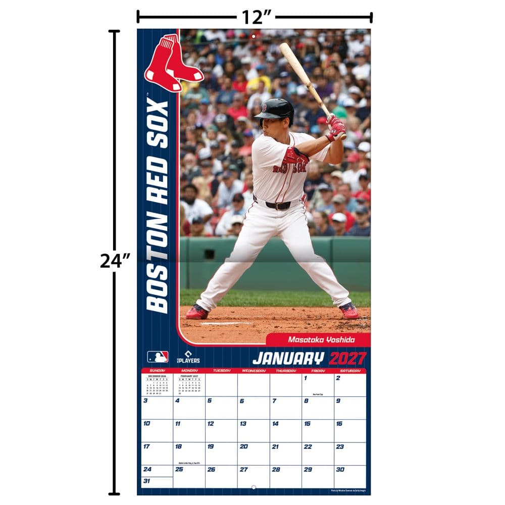 MLB Boston Red Sox 2027 Wall Calendar Fourth Alternate Image