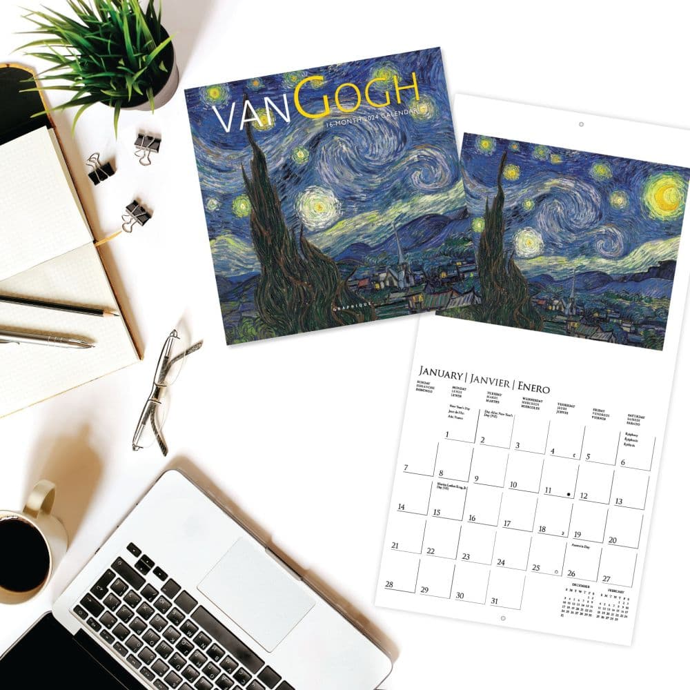 Van Gogh 2025 Mini Wall Calendar Alt2