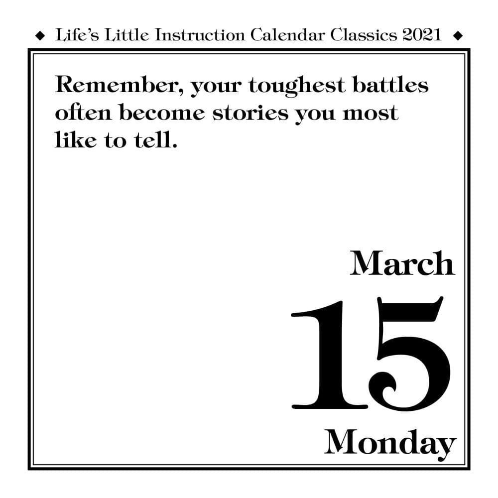 Lifes Little Instruction Desk Calendar - Calendars.com