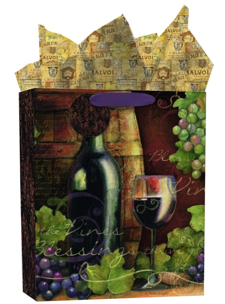 Wine Country Large Gift Bag by Susan Winget