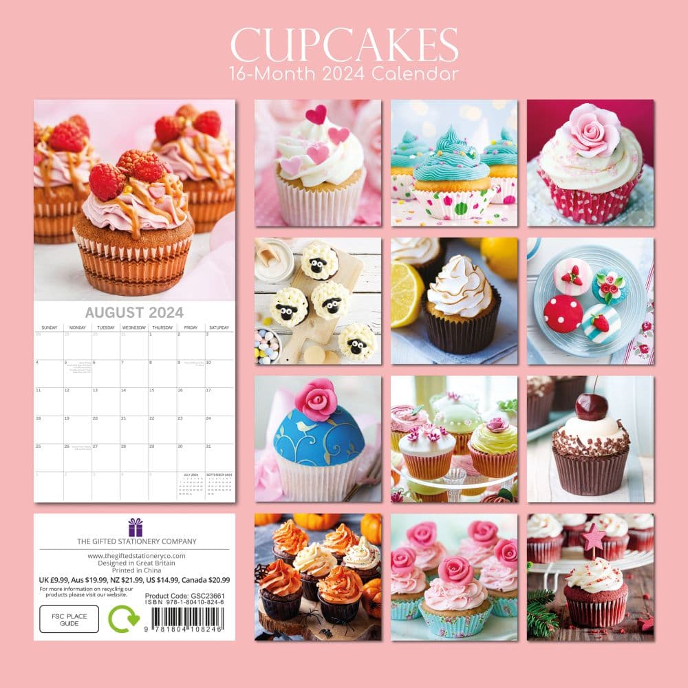 Cupcakes 2024 Wall Calendar