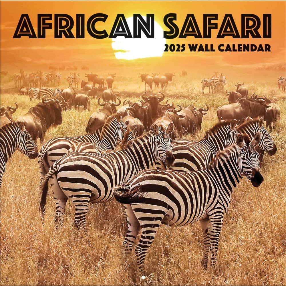image African Safari 2025 Wall Calendar_Main Image