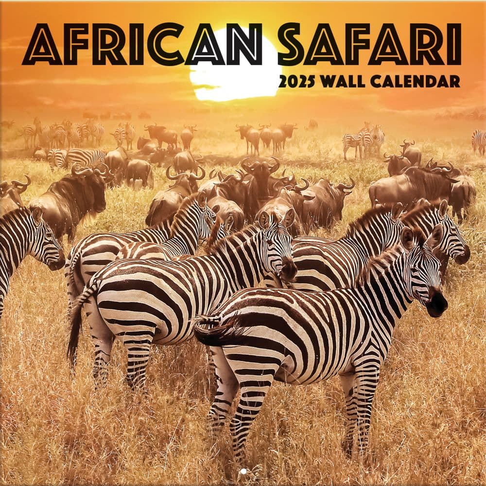 African Safari 2025 Wall Calendar_Main Image