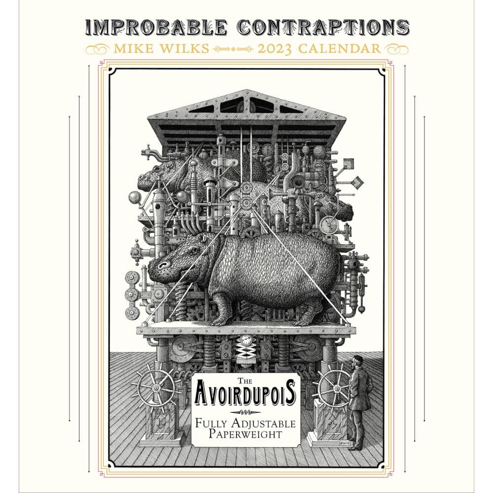 Pomegranate Mike Wilks Improbable Contraptions 2023 Wall Calendar