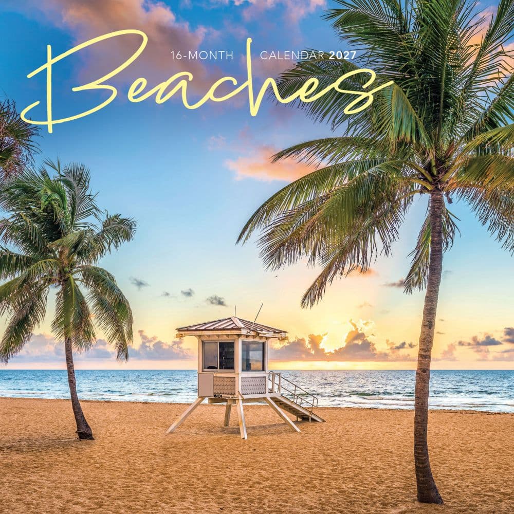 image Beaches 2027 Mini Wall Calendar Main Product Image