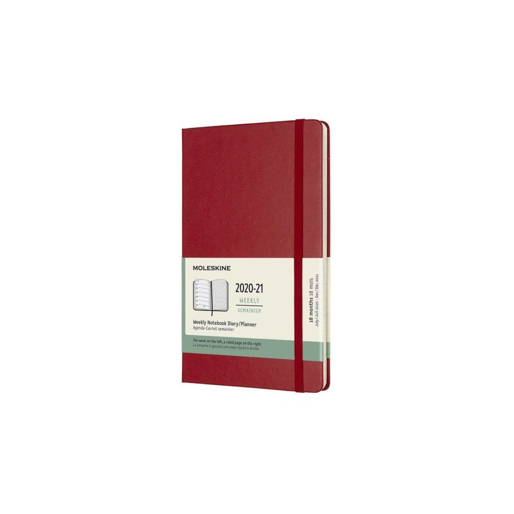 Moleskine Lg Red HC 18Mth Planner