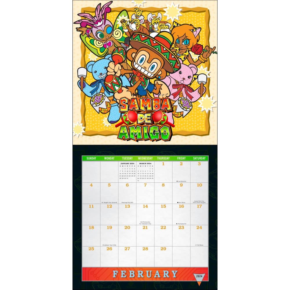 Sega Dreamcast 2024 Wall Calendar