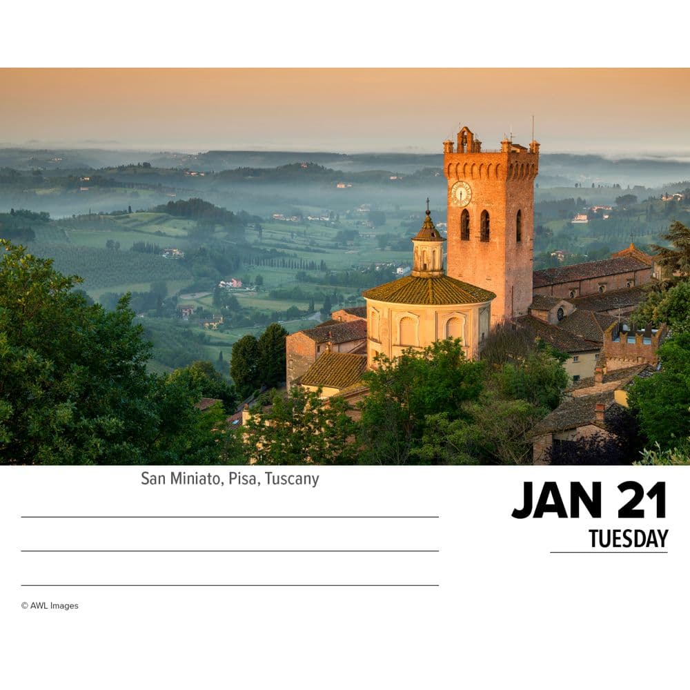 Italy 2025 Desk Calendar Second Alternate Image