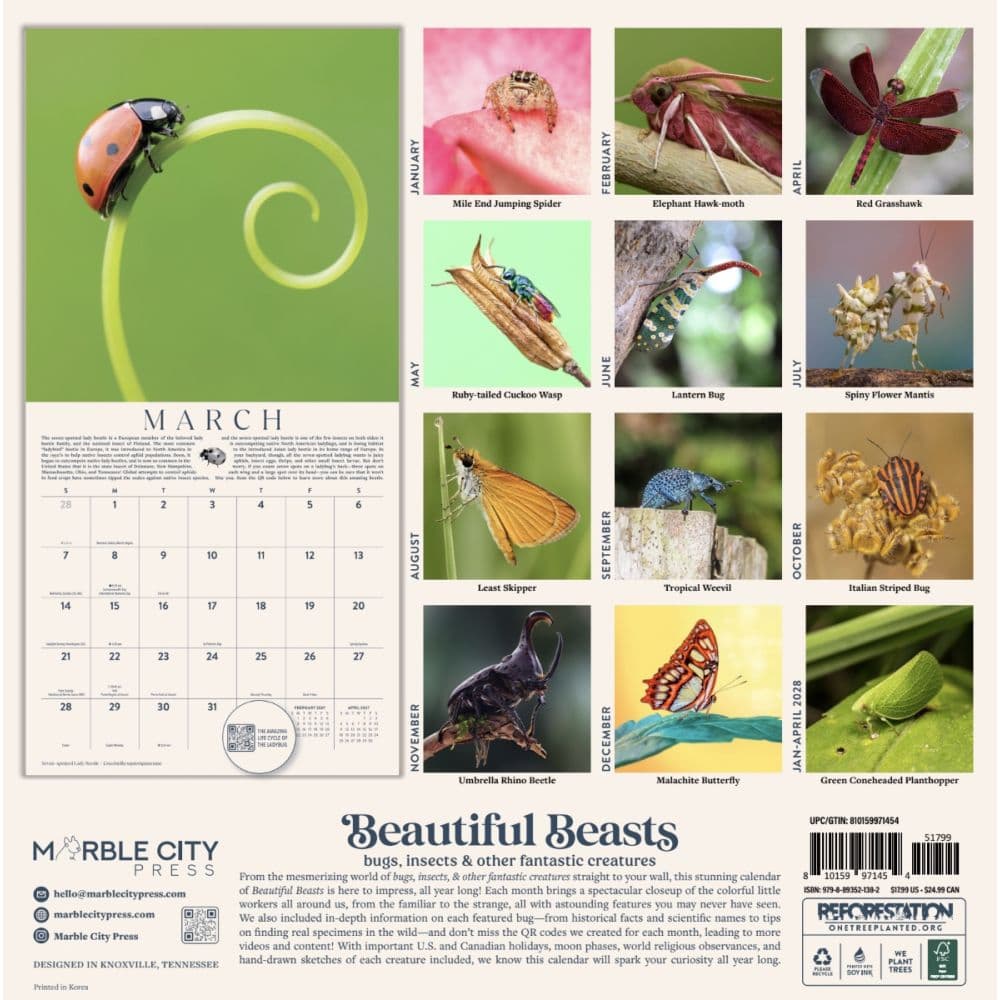 Beautiful Beasts 2027 Wall Calendar First Alternate Image