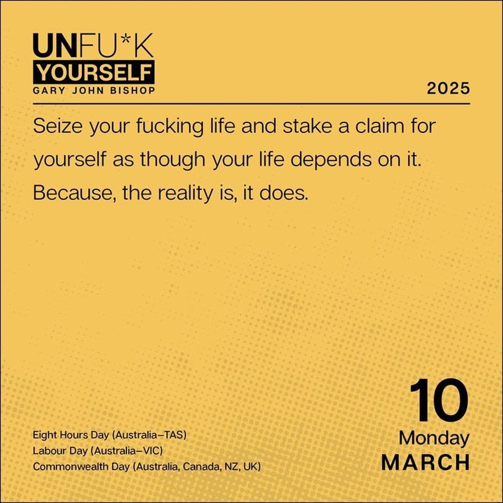 Unfck Yourself 2025 Desk Calendar