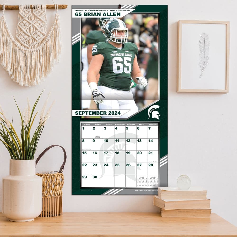 Michigan State Spartans 2025 Wall Calendar_ALT4