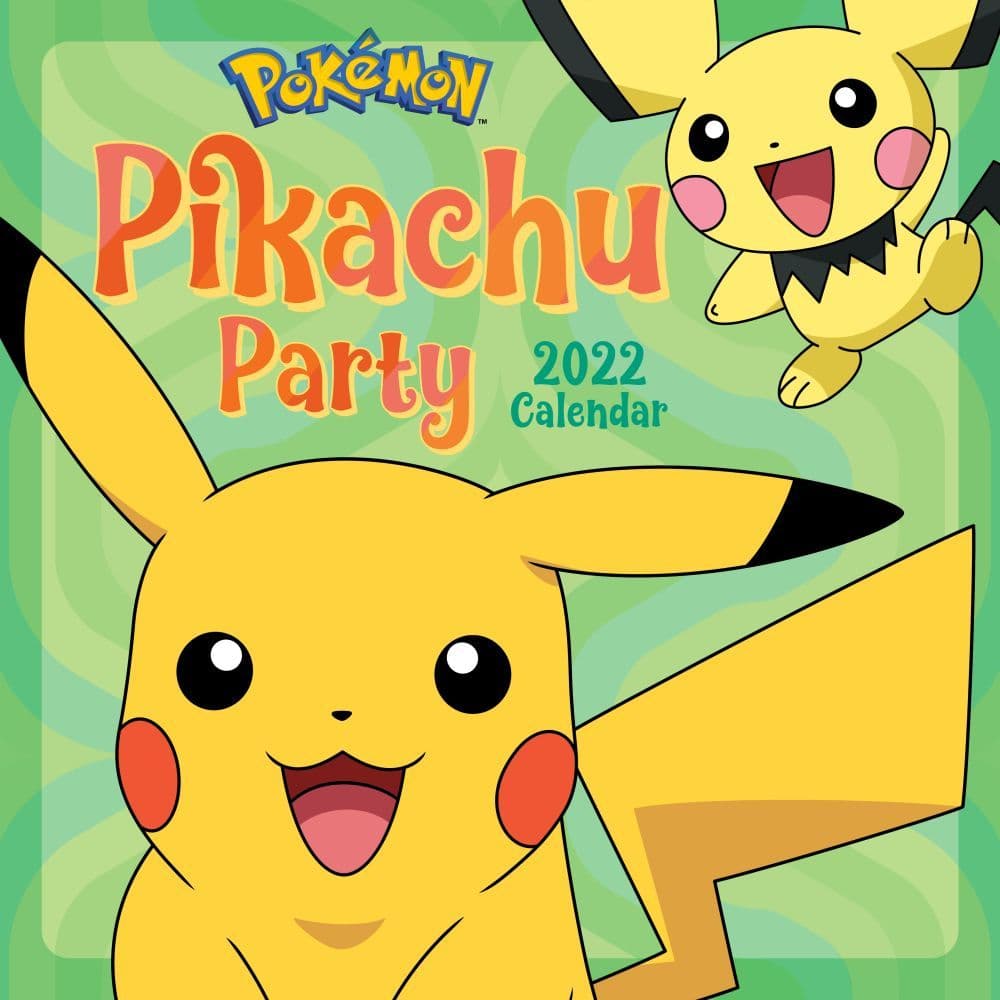 Pokemon Pikachu Party 2022 Wall Calendar