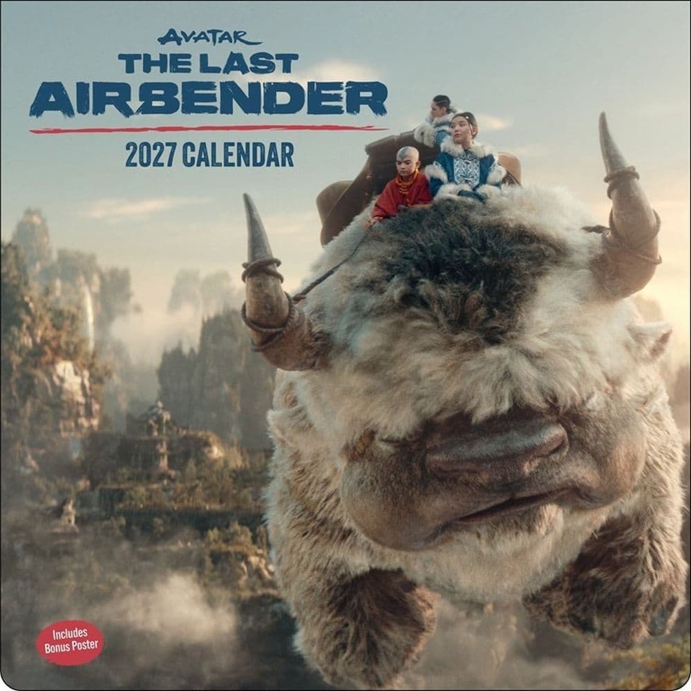 Avatar The Last Airbender Netflix Series 2027 Wall Calendar Main Product Image
