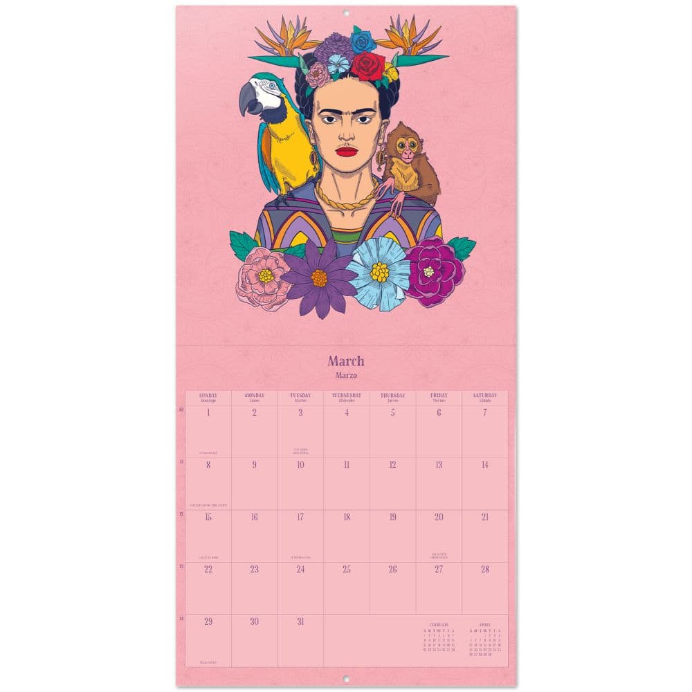 Frida Kahlo 2026 Wall Calendar Second Alternate Image
