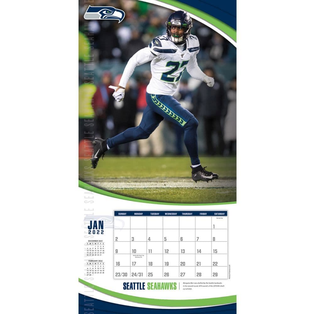 TURNER SPORTS Seattle Seahawks 2022 Box Calendar 22998051454 Desktop 