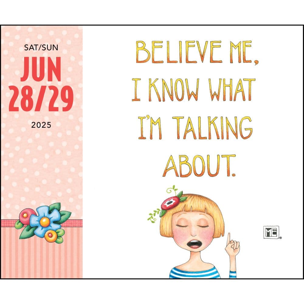 Mary Engelbreit 2025 Desk Calendar - Live Like You Mean It Fourth Alternate Image