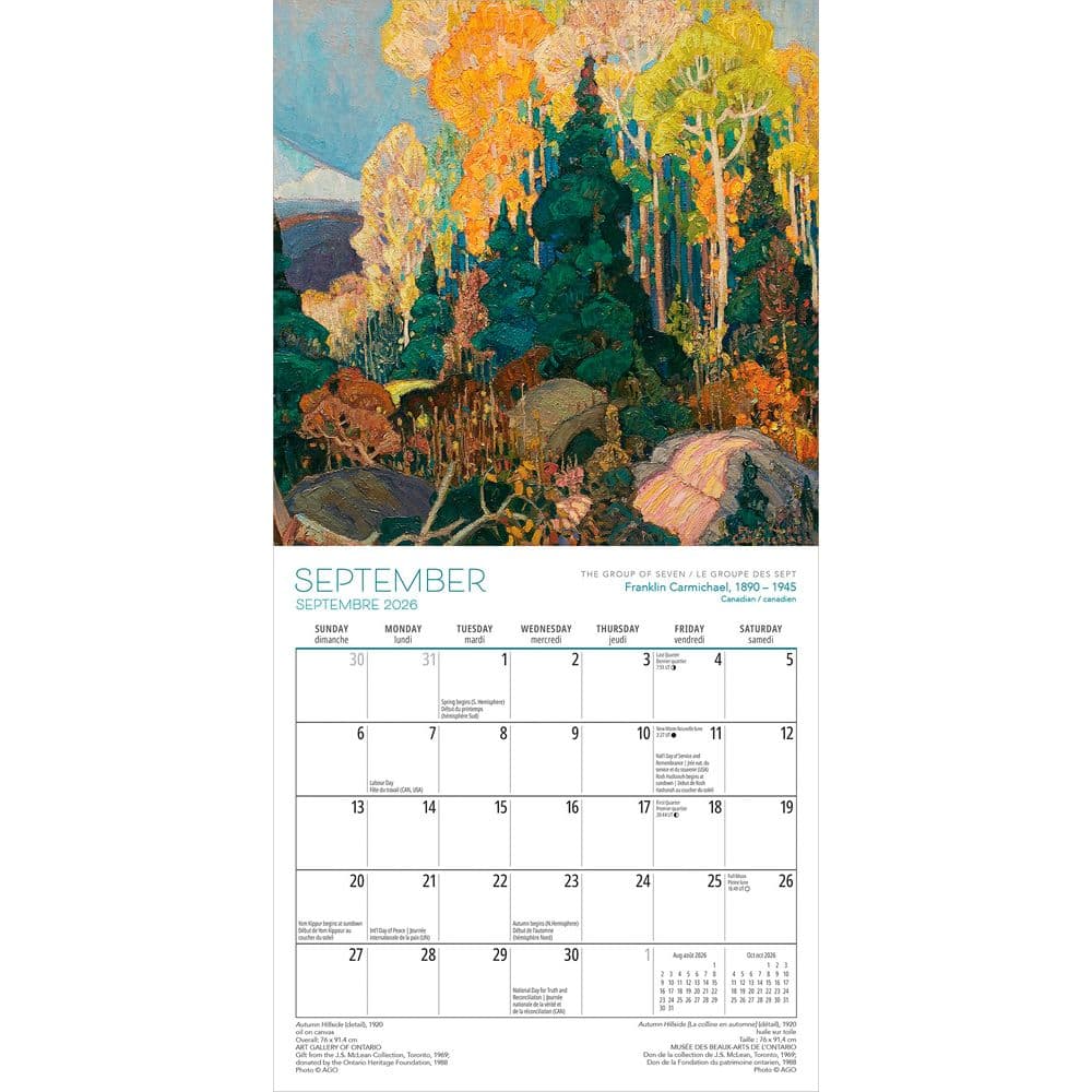 Group of Seven AGO 2026 Mini Wall Calendar Third Alternate Image