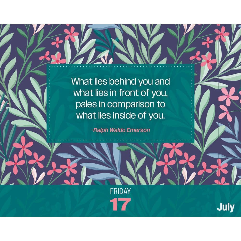 Positive Vibes Only 2026 Desk Calendar Fourth Alternate Image