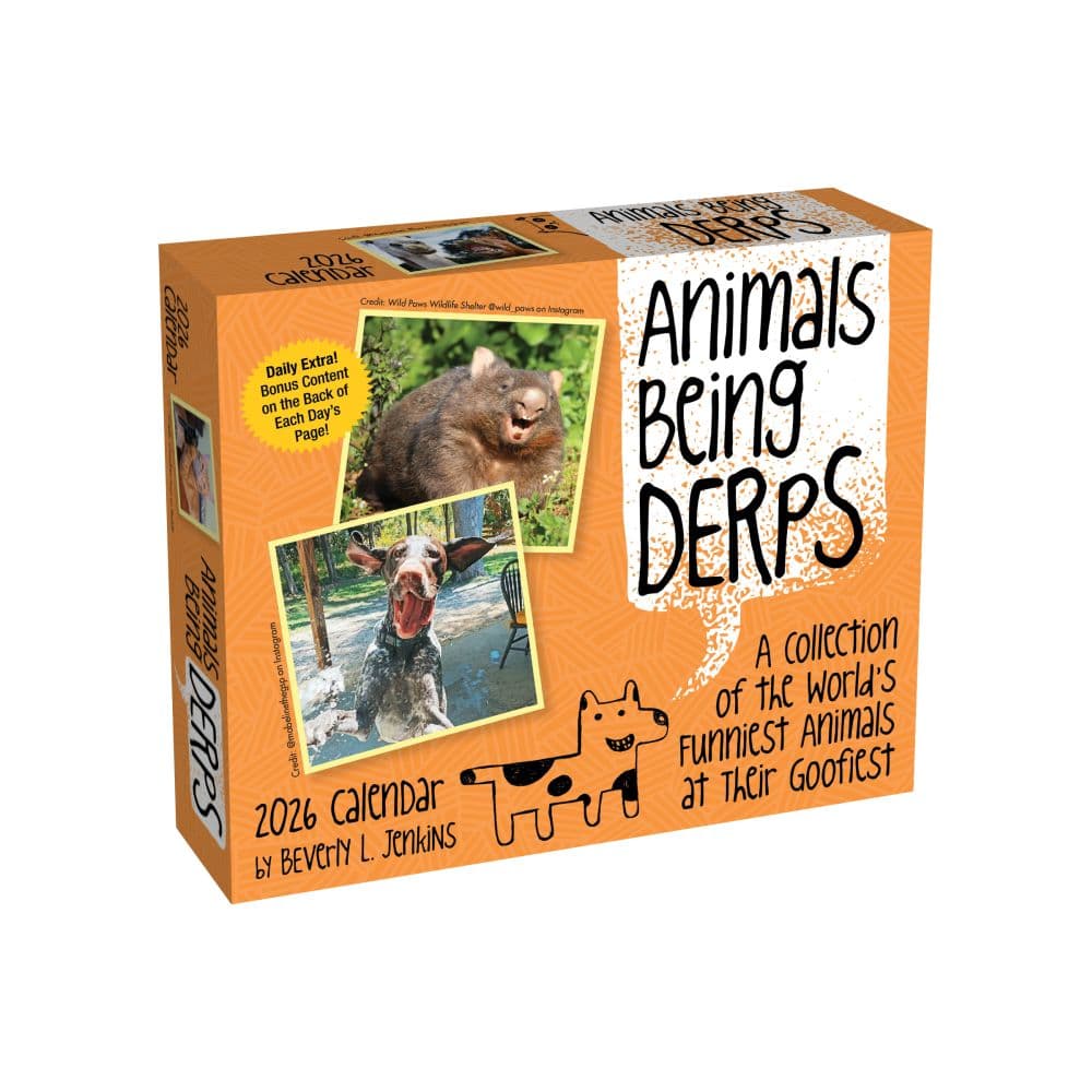 Animals Being Derps 2026 Desk Calendar Main Image