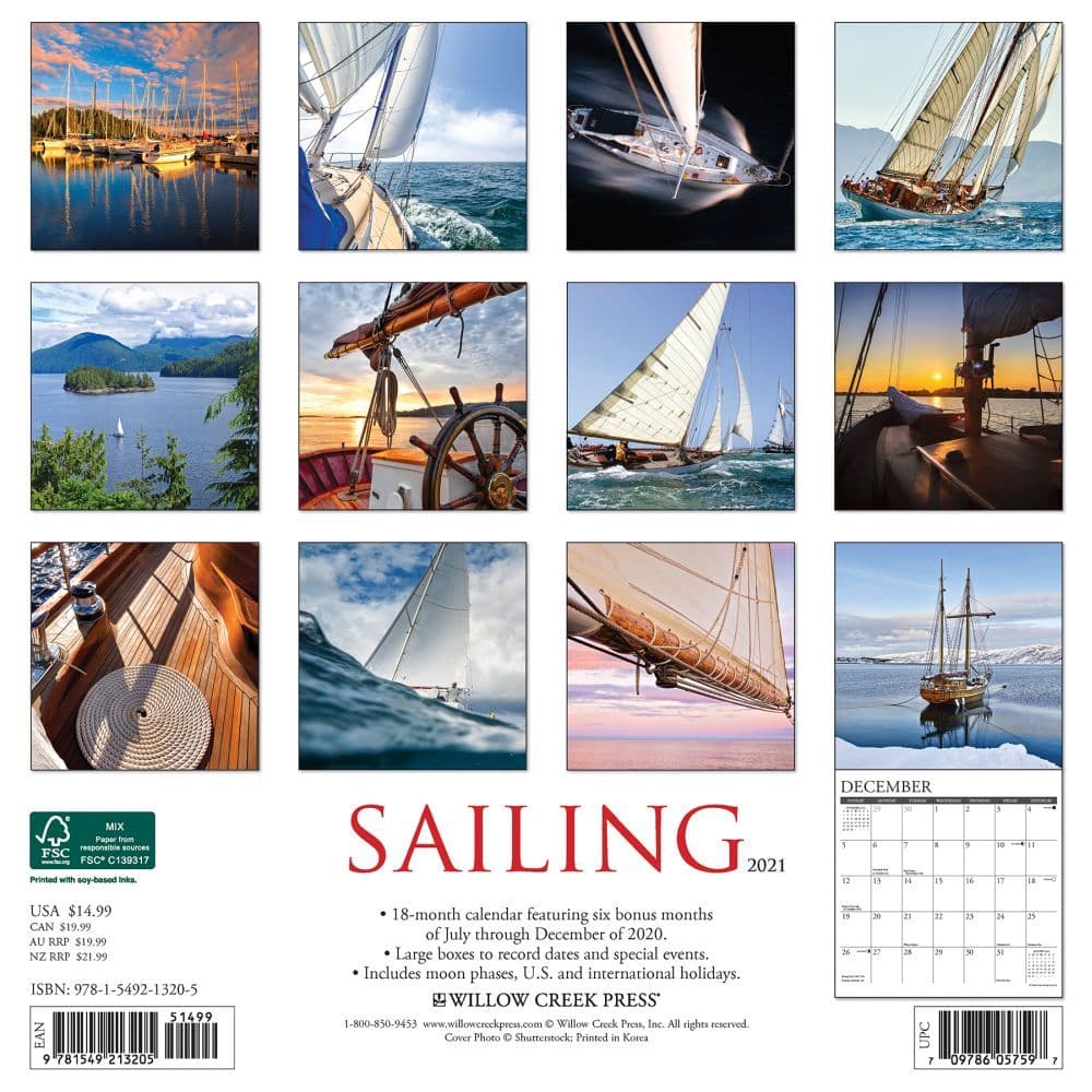 Sailing Wall Calendar