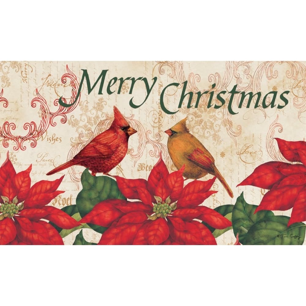 Poinsettia Doormat by Tim Coffey Main Image