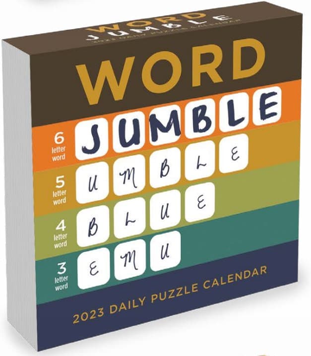 2020 Word Jumble Daily Desktop Calendar 