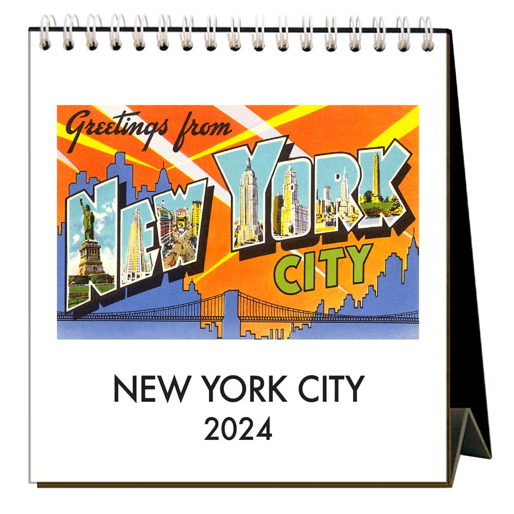 New York City Nostalgic 2024 Easel Desk Calendar Main Product Image width=&quot;1000&quot; height=&quot;1000&quot;