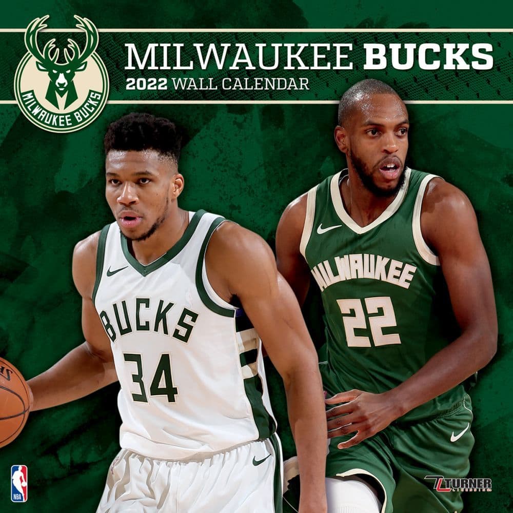 NBA Milwaukee Bucks 2022 Wall Calendar