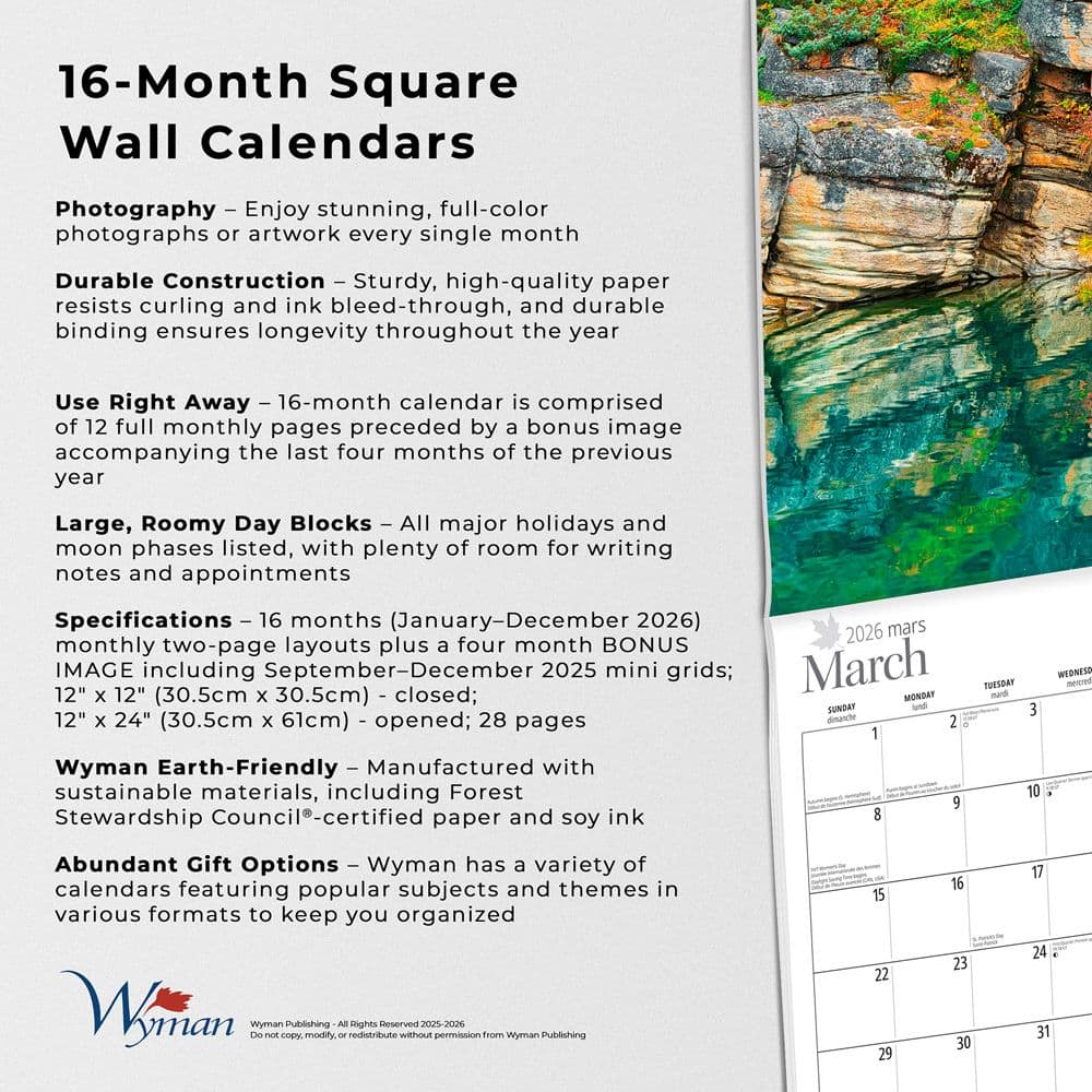 Alberta 2026 Wall Calendar Fifth Alternate Image