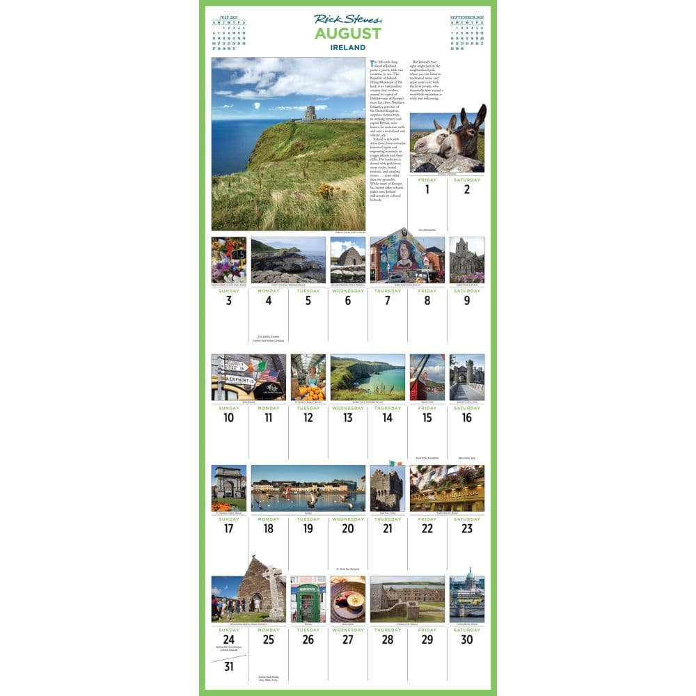 Europe Rick Steves 2025 Wall Calendar