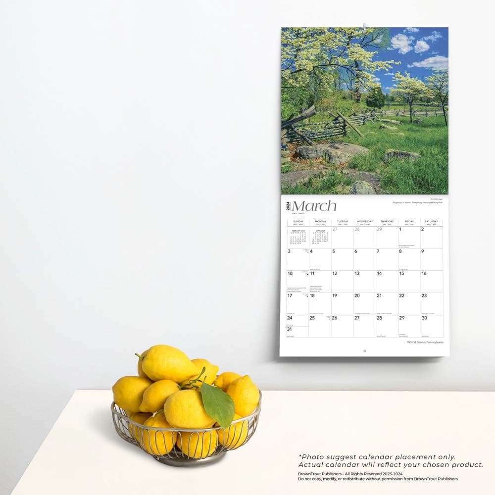 Pennsylvania Wild and Scenic 2024 Wall Calendar Third Alternate  Image width=&quot;1000&quot; height=&quot;1000&quot;