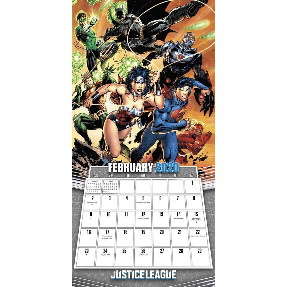 Justice League Classic Wall Calendar