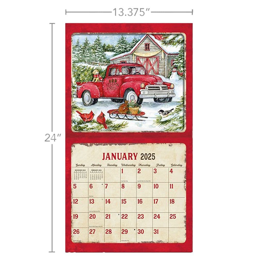 Truckin Along by Susan Winget 2025 Wall Calendar