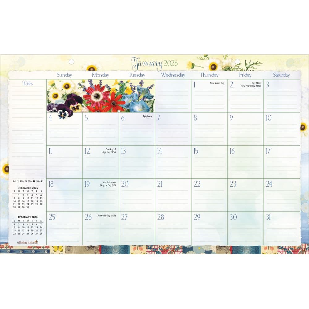 Garden Botanicals 2026 Desk Pad Alt1