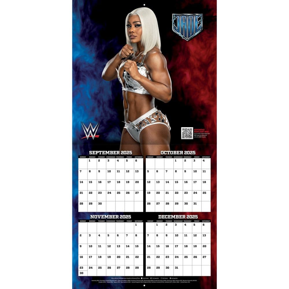 WWE Superstars 2026 Wall Calendar Second Alternate Image