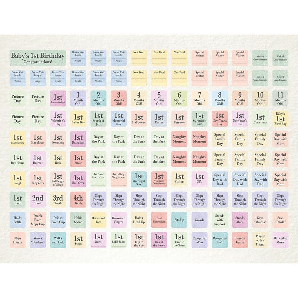 Guess How Much Babys 1st Year Wall Calendar Alternate Image 4