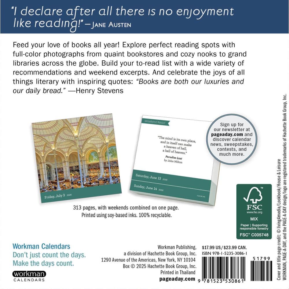 Book Lovers 2026 Desk Calendar First Alternate Image