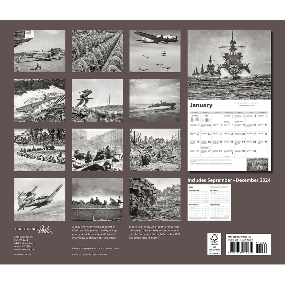 World War II Deluxe 2025 Wall Calendar First Alternate Image width=&quot;1000&quot; height=&quot;1000&quot;