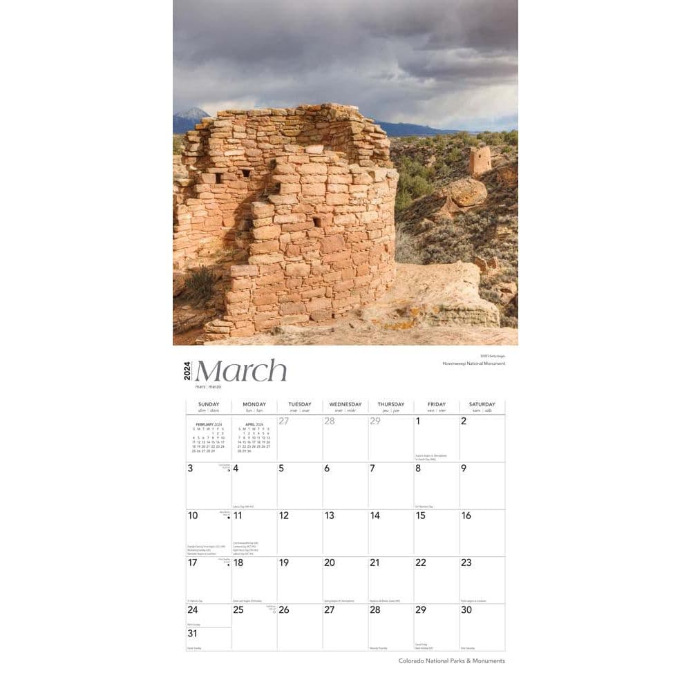 Colorado National Parks and Monuments 2024 Wall Calendar Second Alternate  Image width=&quot;1000&quot; height=&quot;1000&quot;