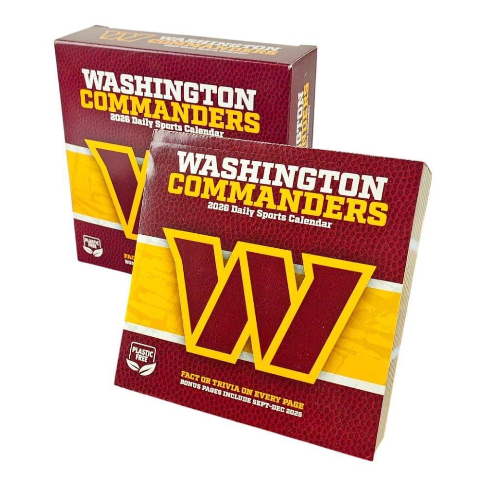 image NFL Washington Commanders 2026 Desk Calendar Main Product Image
