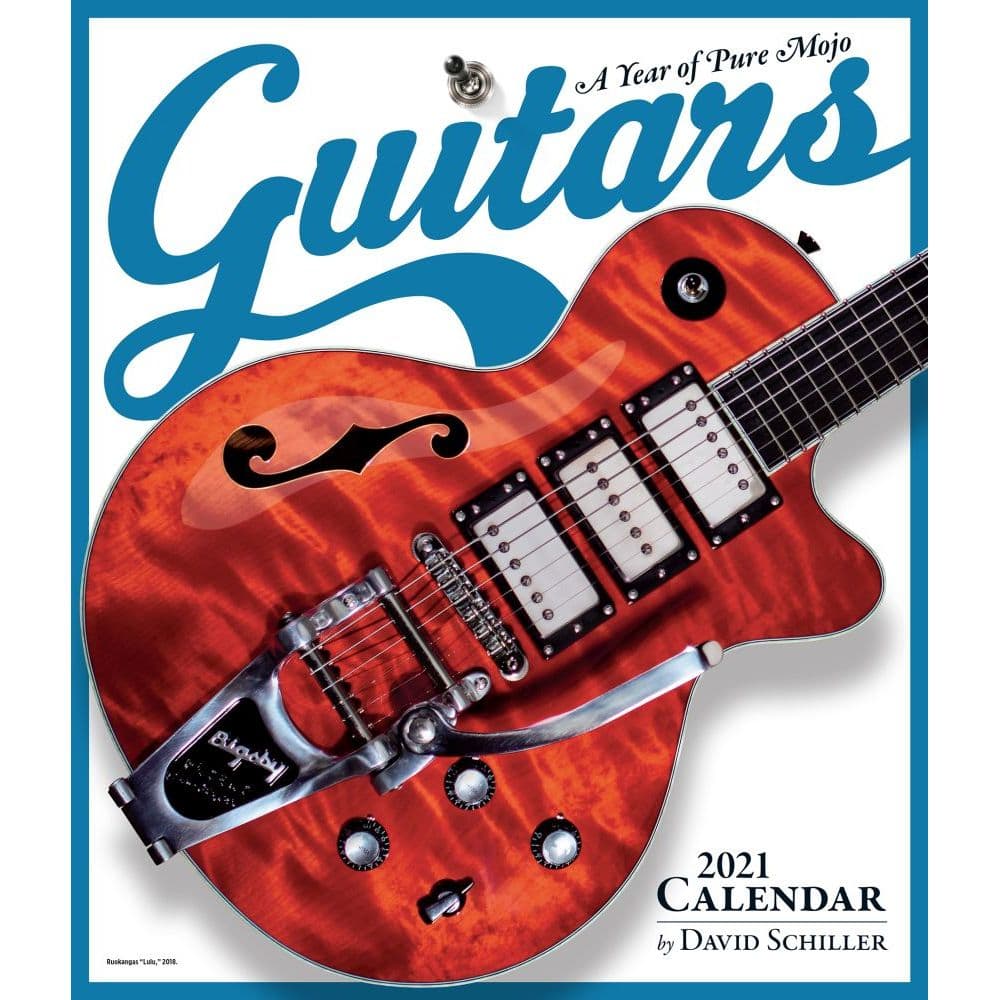 Guitars Wall Calendar