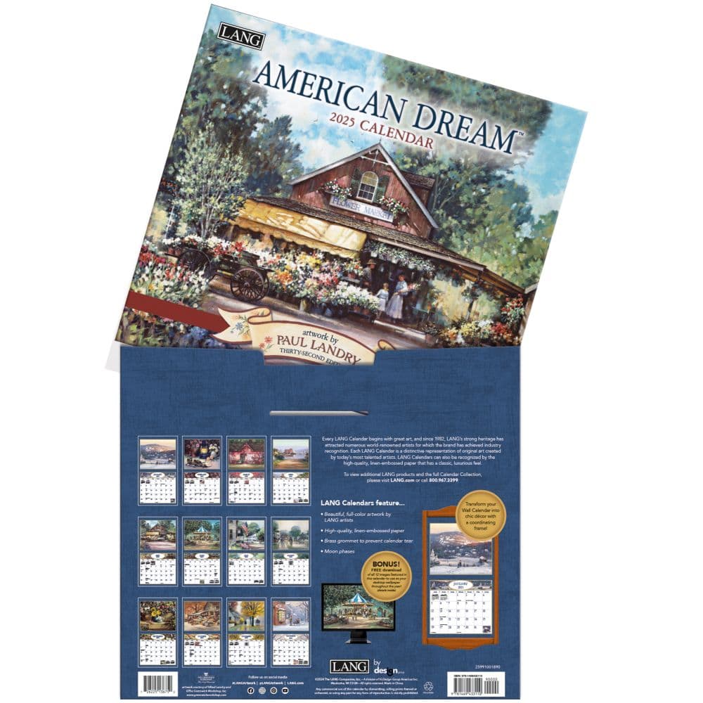 American Dream 2025 Wall Calendar by Paul Landry_ALT3