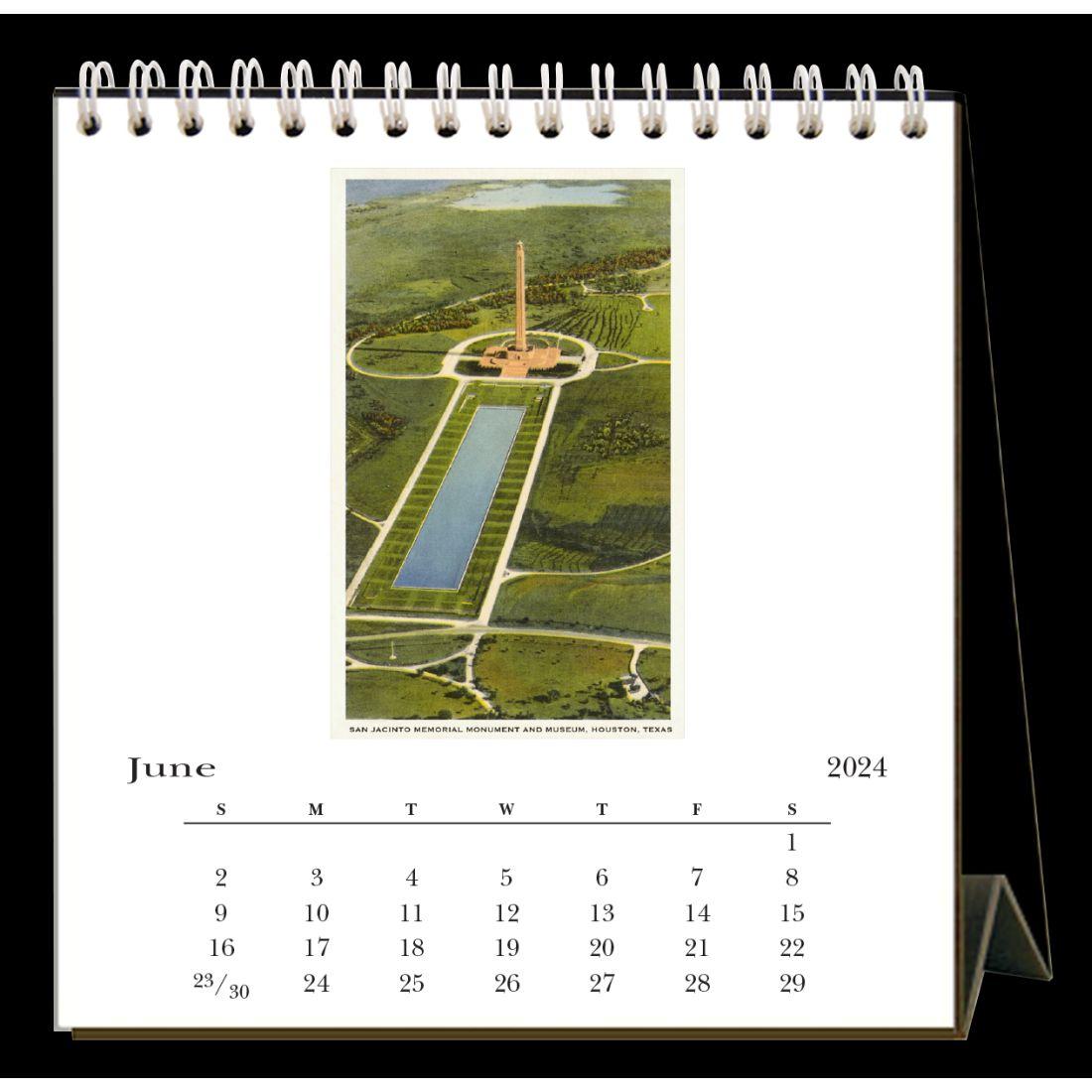 Houston 2024 Easel Desk Calendar