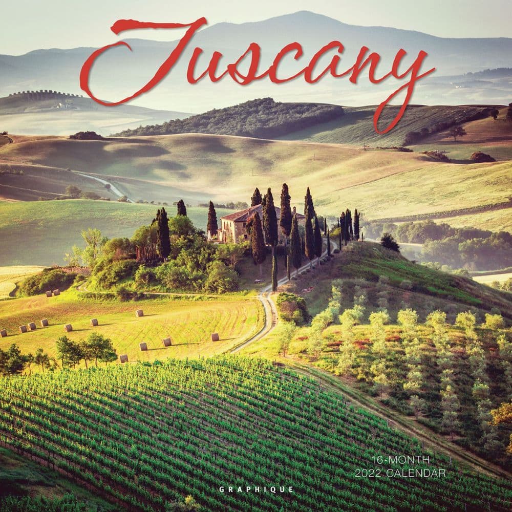 2022 calendar calendars tuscany pop