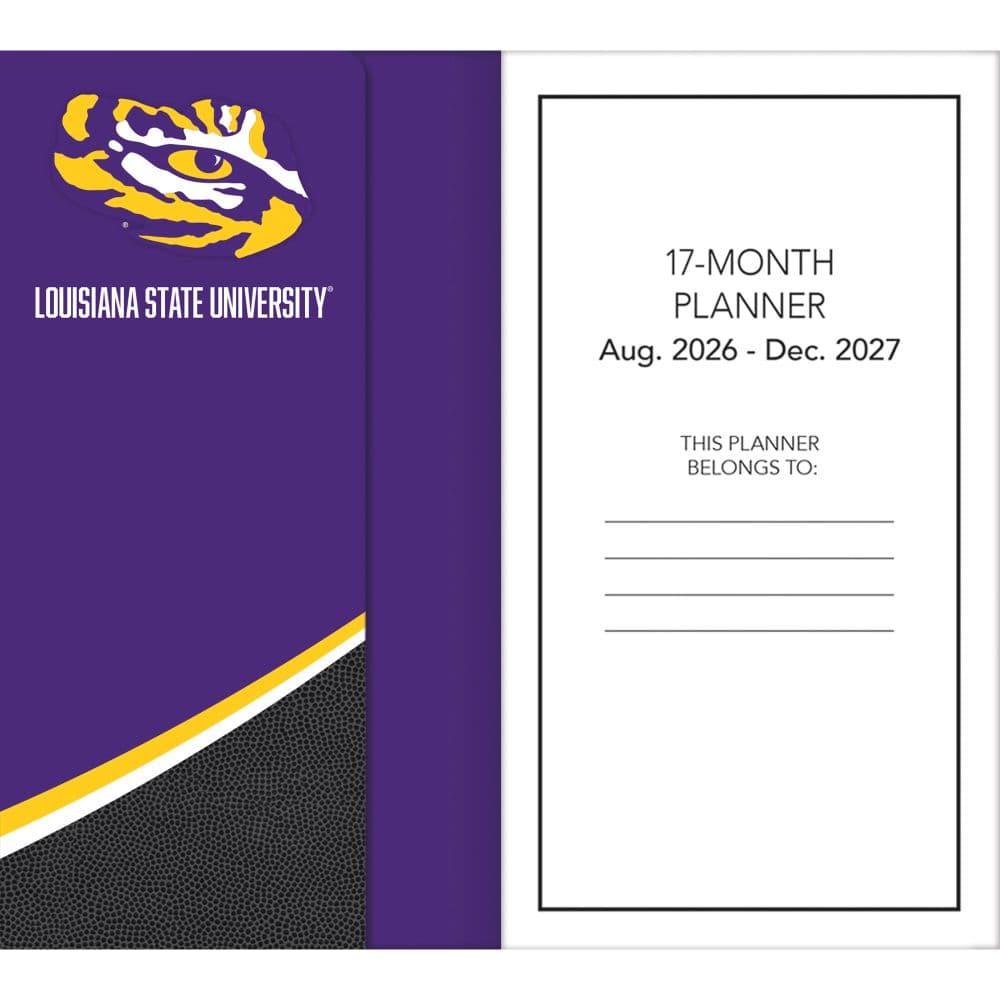 LSU Tigers 2027 17 Month Pocket Planner Fourth Alternate Image