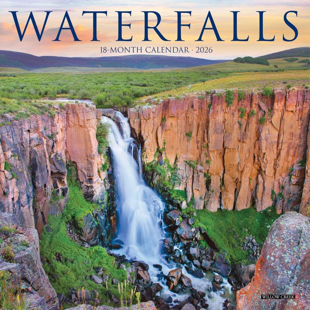 Waterfalls 2026 Mini Wall Calendar  Main Image